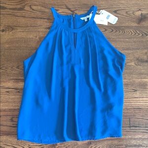 Naked Zebra Blue Tank Top with Sleeveless Design
See pic for small snag on front